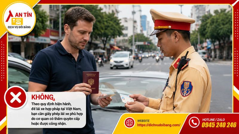 Bằng lái xe Đức có lái được ở Việt Nam không?