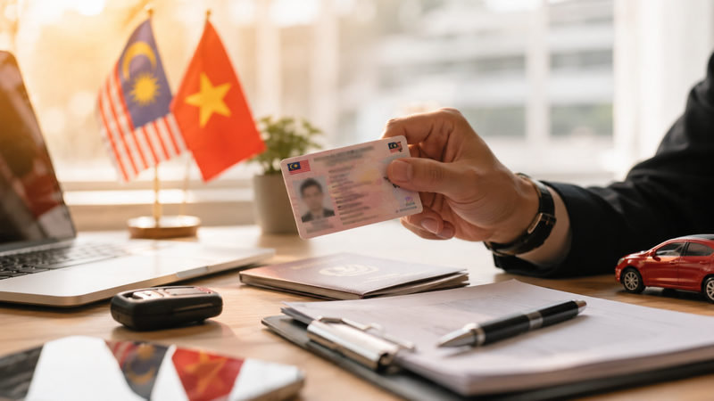 Điều kiện đổi bằng lái Malaysia sang Việt Nam (mốc cư trú, còn hạn, song tịch)