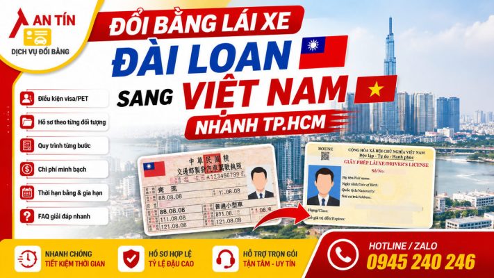 Đổi bằng lái xe Đài Loan sang Việt Nam nhanh TP.HCM 6