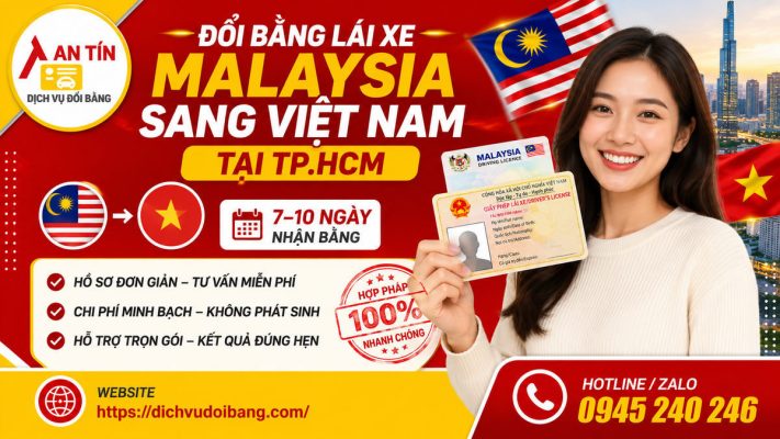 Đổi bằng lái xe Malaysia sang Việt Nam tại TP.HCM 2