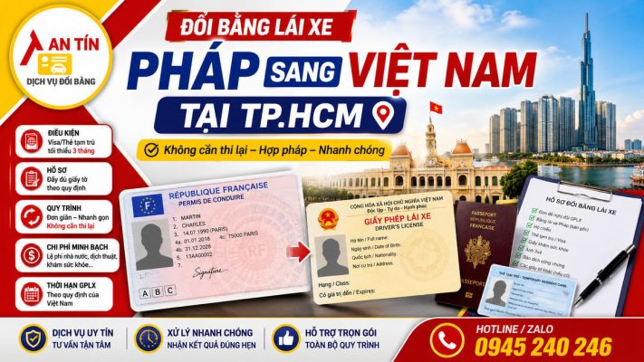 Đổi bằng lái xe Pháp sang Việt Nam tại TP.HCM 4