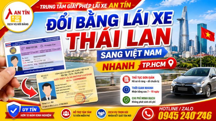 Đổi bằng lái xe Thái Lan sang Việt Nam nhanh TP.HCM 3